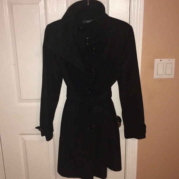 Kenneth Cole Jackets & Blazers - Kenneth Cole Black Wool Trench Coat Size 10